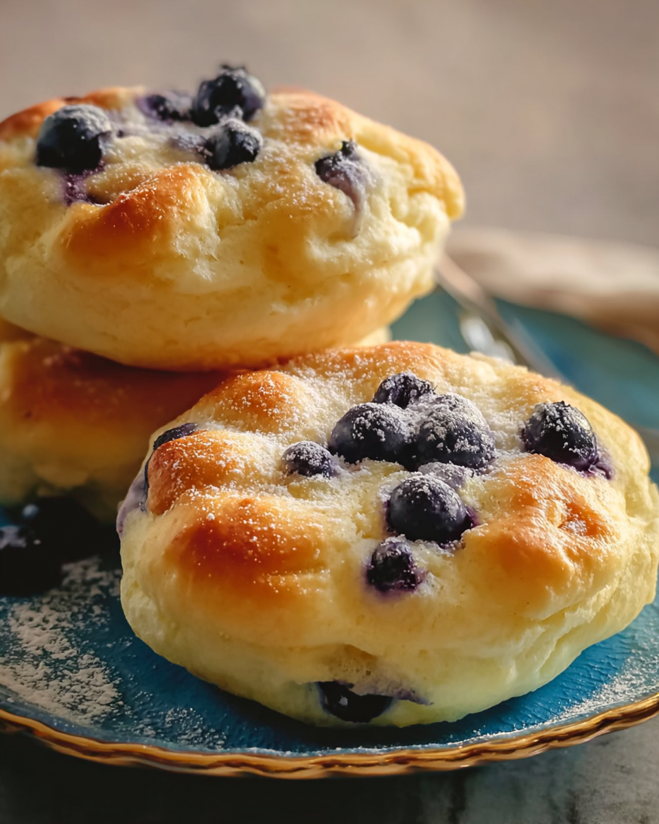 Blueberry Fluffy Cottage Cheese Cloud Bread is Delish!