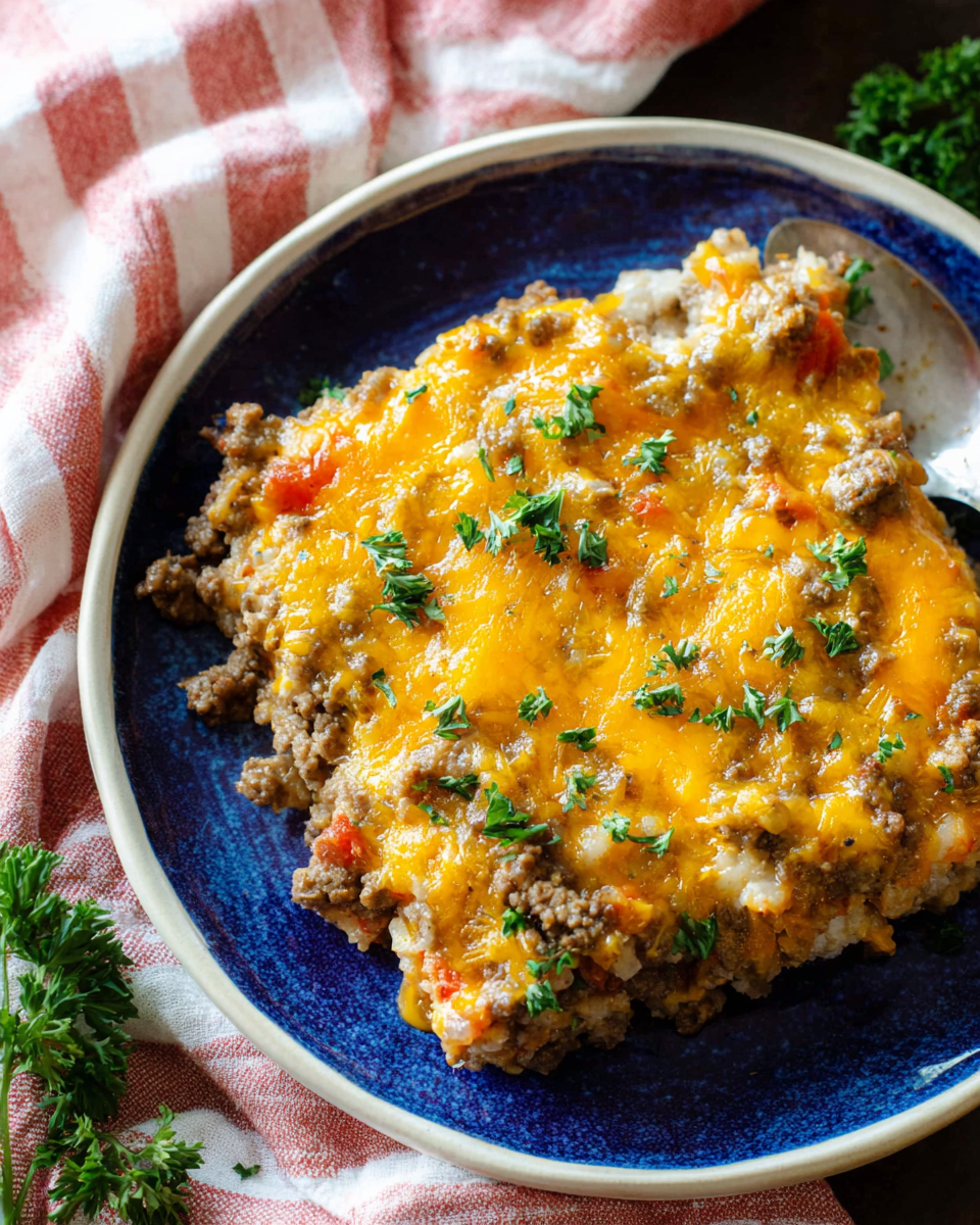 Cheesy Keto Ground Beef Casserole: A Delightful Dish!