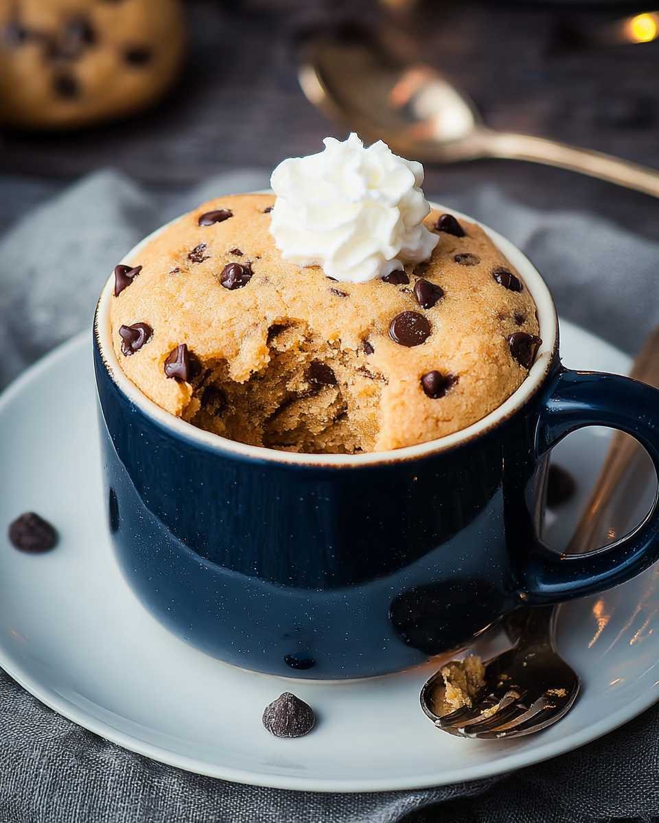 Keto Chocolate Chip Cookie Mug Cake: Easy Dessert Recipe!