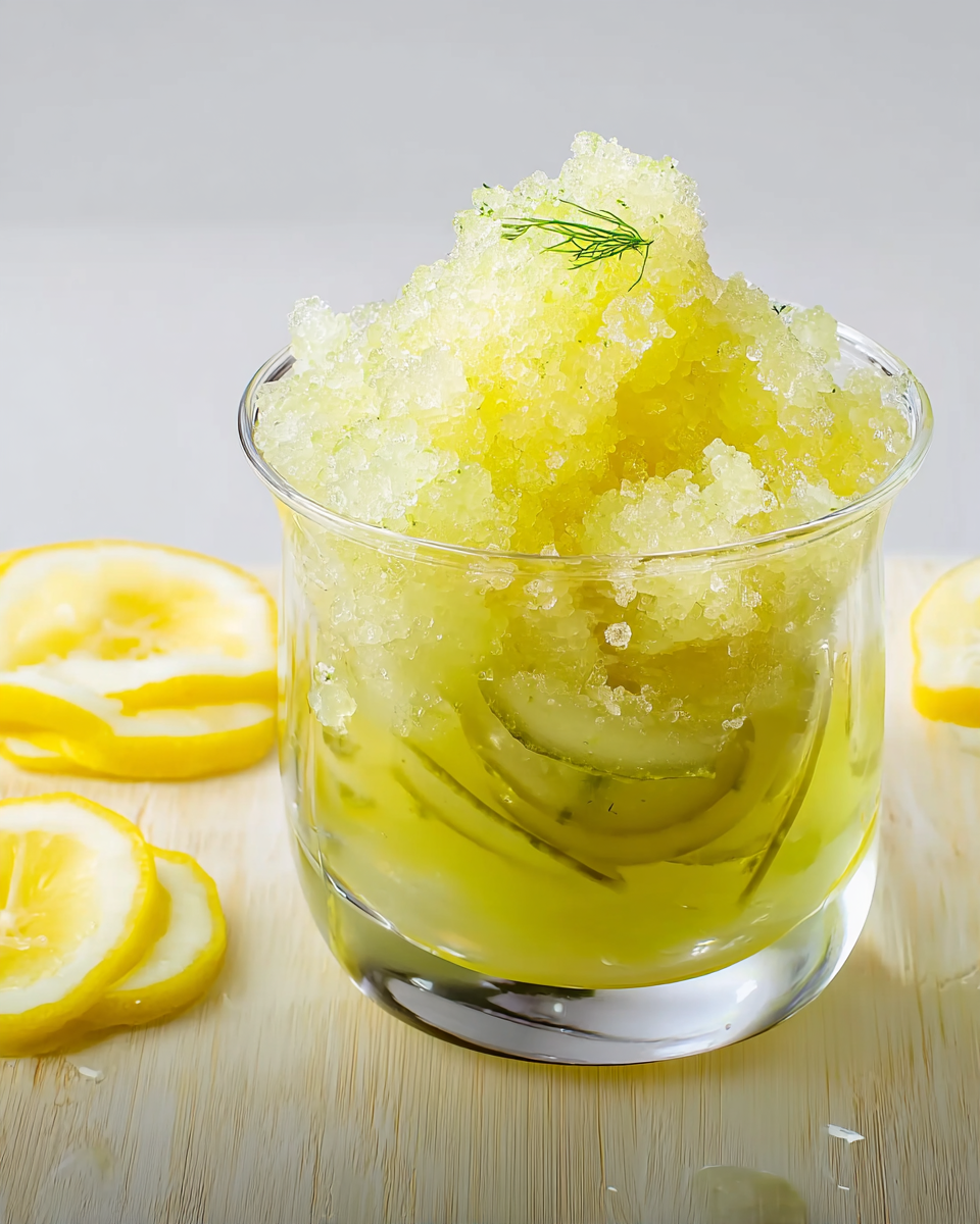 Pickle Lemonade Granita: A Refreshing Surprise Dessert!