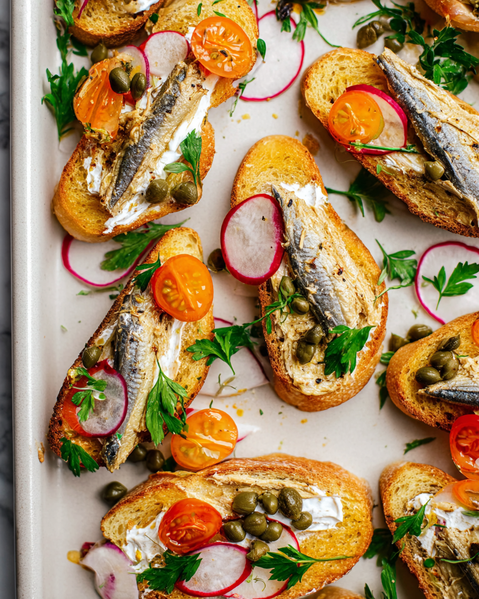 Sardine Butter Crostini: A Simple, Tasty Delight!