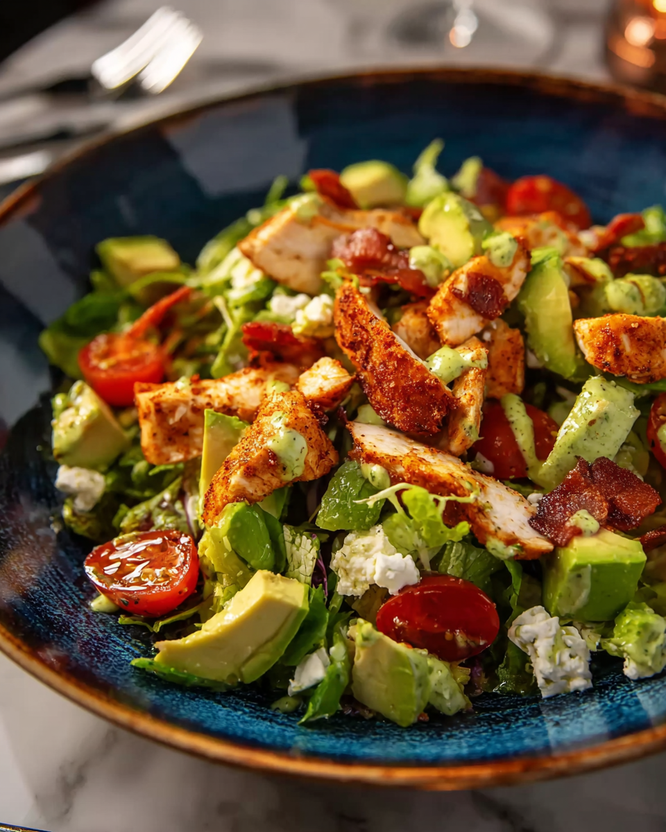 Spicy Chicken Salad with Jalapeño Honey Mustard Dressing delights your taste buds!