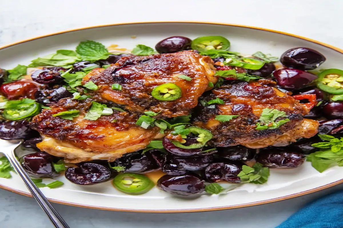 Sticky Cherry Chicken Thighs: A Sweet and Savory Delight!