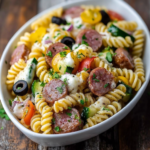This quick keto pasta salad is a delicious and satisfying dish perfect for a light lunch or a side at your next gathering.