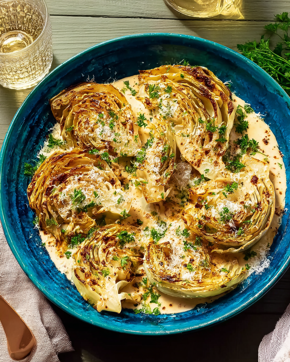 Viral Garlic Parmesan Melting Cabbage: A Must-Try Recipe!