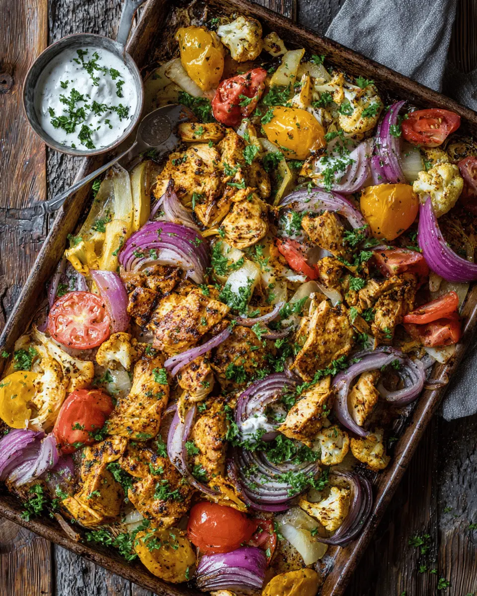 Chicken Shawarma Sheet Pan Keto Dinner That Feels Indulgent