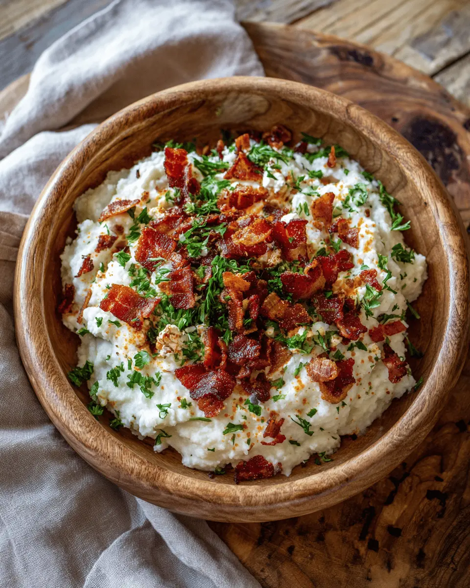 Loaded Cauliflower Mash: Indulgently Creamy & Guilt-Free Delight