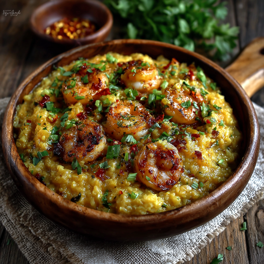 Cauliflower Risotto with Saffron & Shrimp: Try It Now!