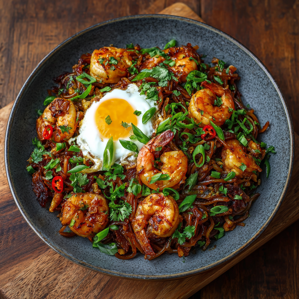 Char Kway Teow-Style Shirataki Noodles with Prawns & Eggs Recipe You Must Try!