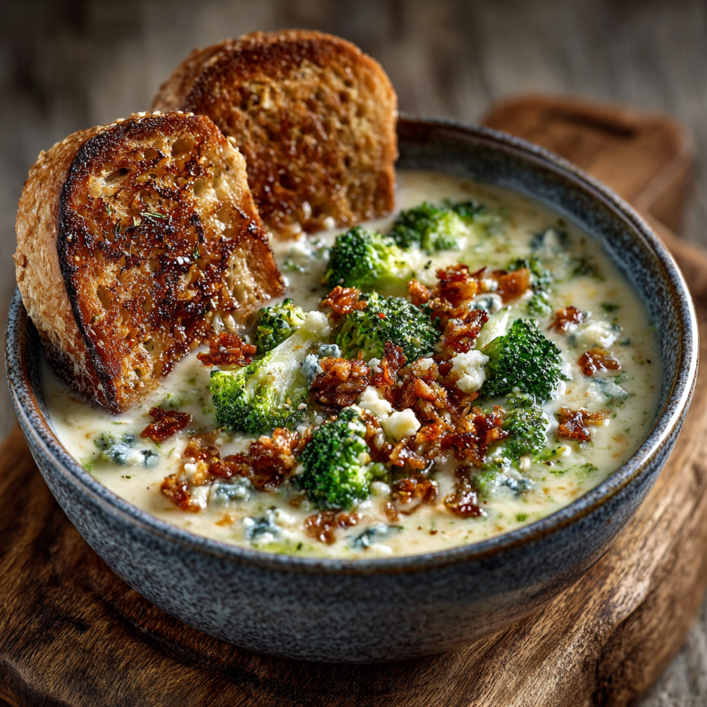 Creamy Broccoli & Blue Cheese Soup is a must-try!