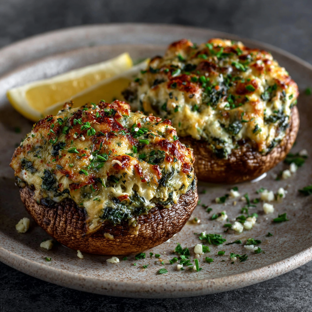 Creamy Spinach & Artichoke Stuffed Mushrooms: A Must-Try!