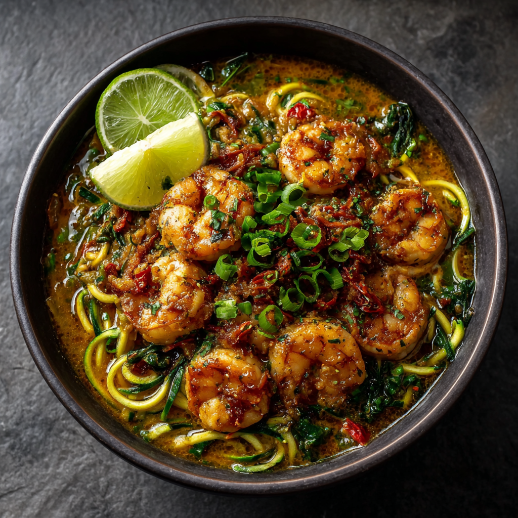 Keto Curry Laksa Prawn Soup with Zoodles: A Must-Try!