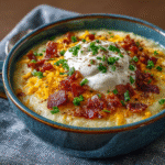 Keto "Loaded" Baked Potato Soup
