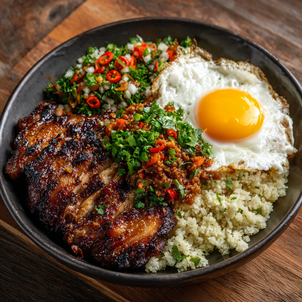 Keto Nasi Lemak with Cauliflower Rice & Sambal Ikan Bilis: A Flavorful Twist!