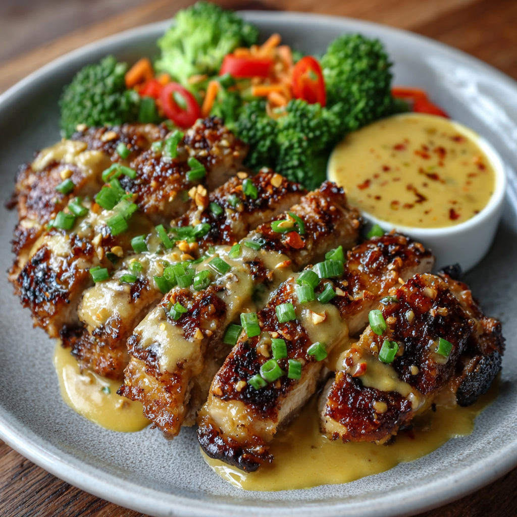 Keto Satay Chicken with Peanut Butter Coconut Sauce delights any palate!