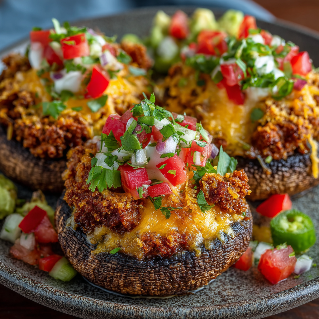 Keto “Taco” Stuffed Mushrooms: A Flavorful Delight!