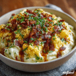 Loaded Cauliflower Mashed "Potatoes"