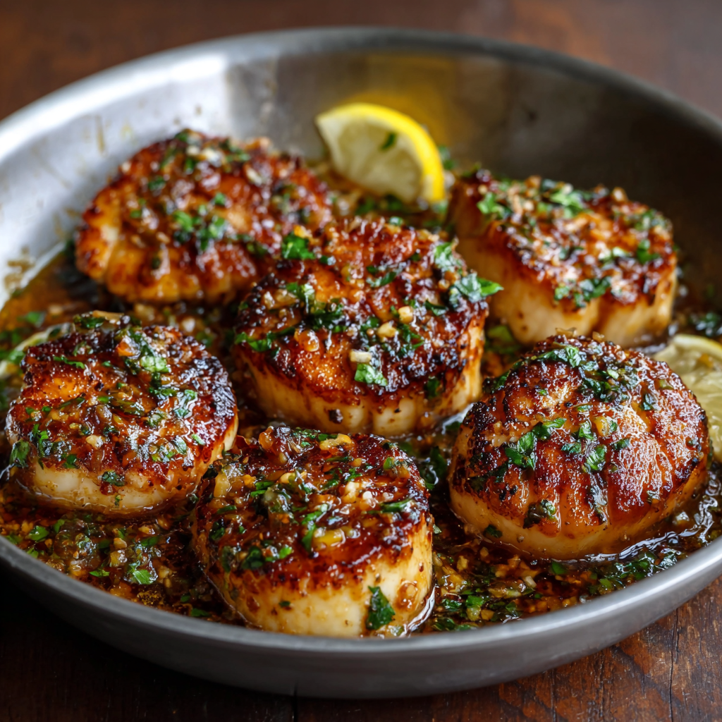 Pan-Seared Scallops with Garlic Lemon Butter made easy!