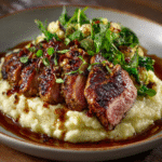 Seared Duck Breast with Cauliflower Purée