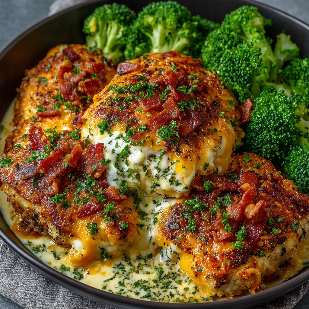Sheet Pan Cheesy Bacon Ranch Chicken is a must-try!