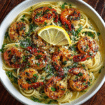 Tuscan Garlic Shrimp Scampi