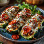 Zucchini Pizza Boats