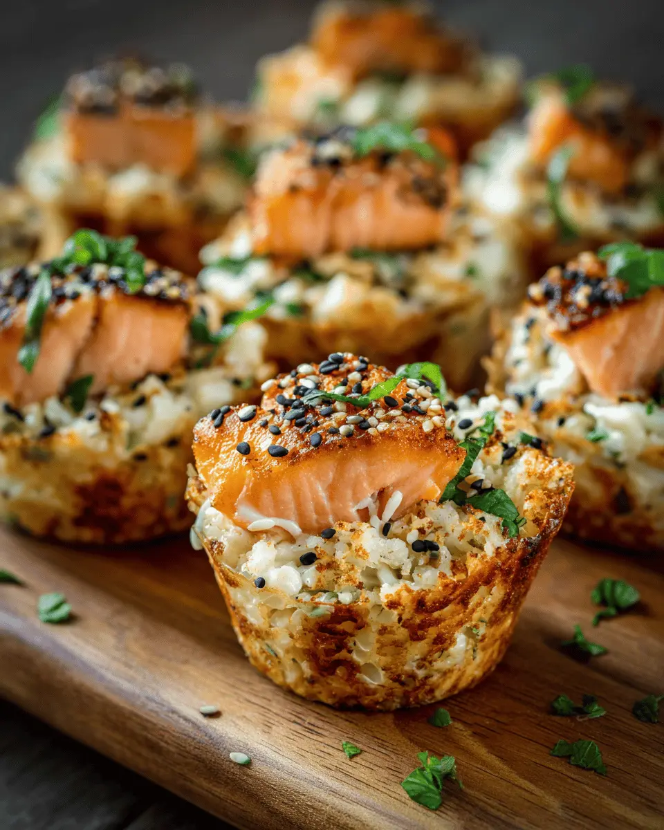 Baked Salmon Sushi Cups Keto-Friendly: Easy & Irresistible Treat