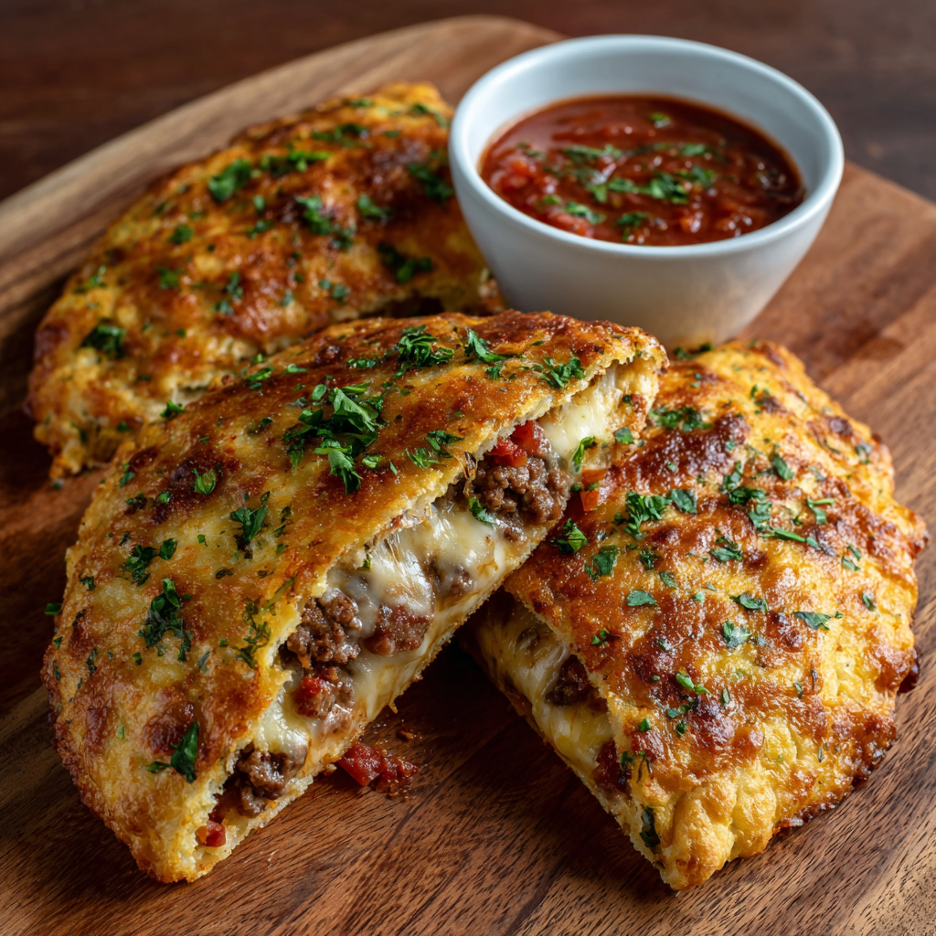 High-Protein Keto Calzone: A Tasty Dinner Delight!