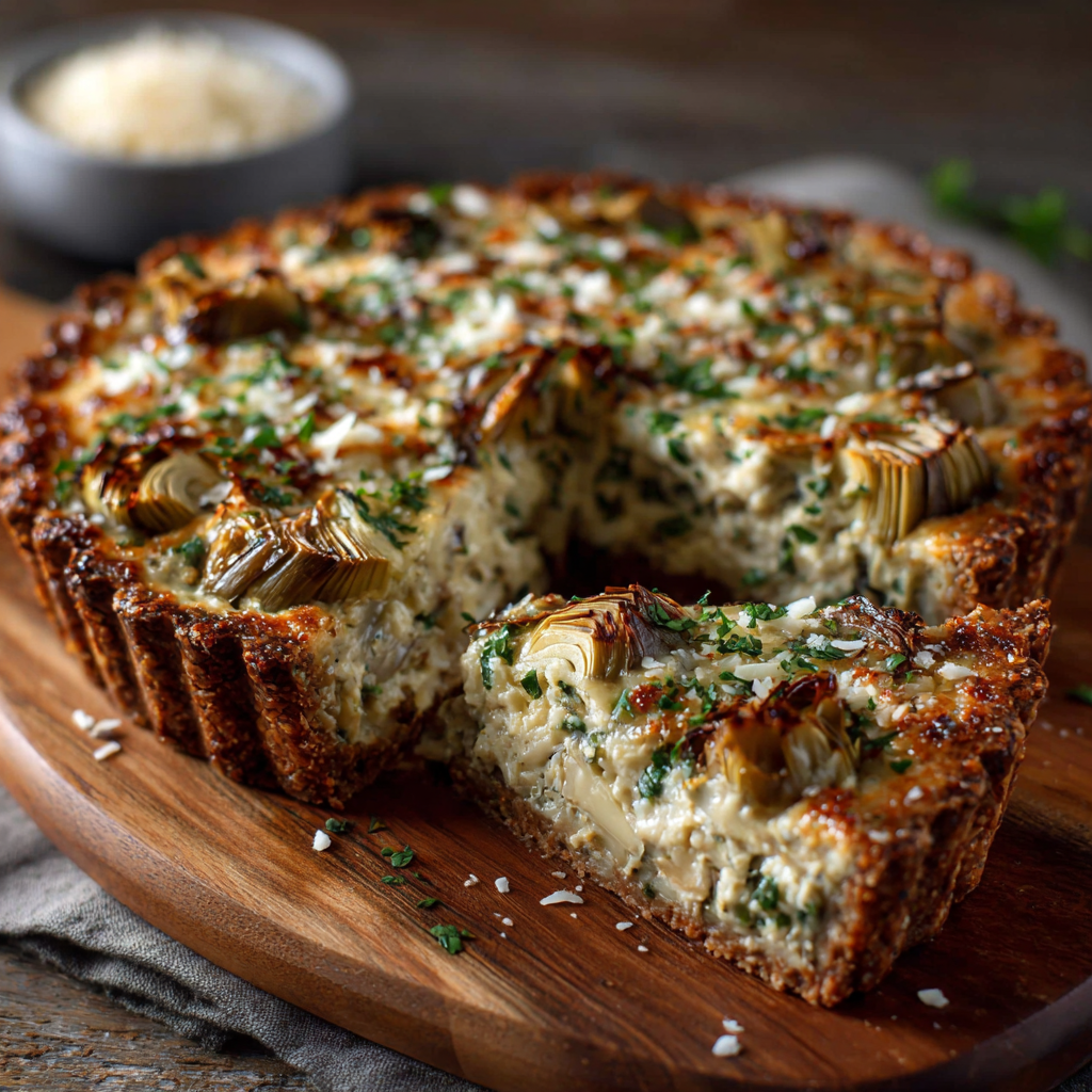 Keto Artichoke Tart with Almond Crust: A Delicious Low-Carb Recipe