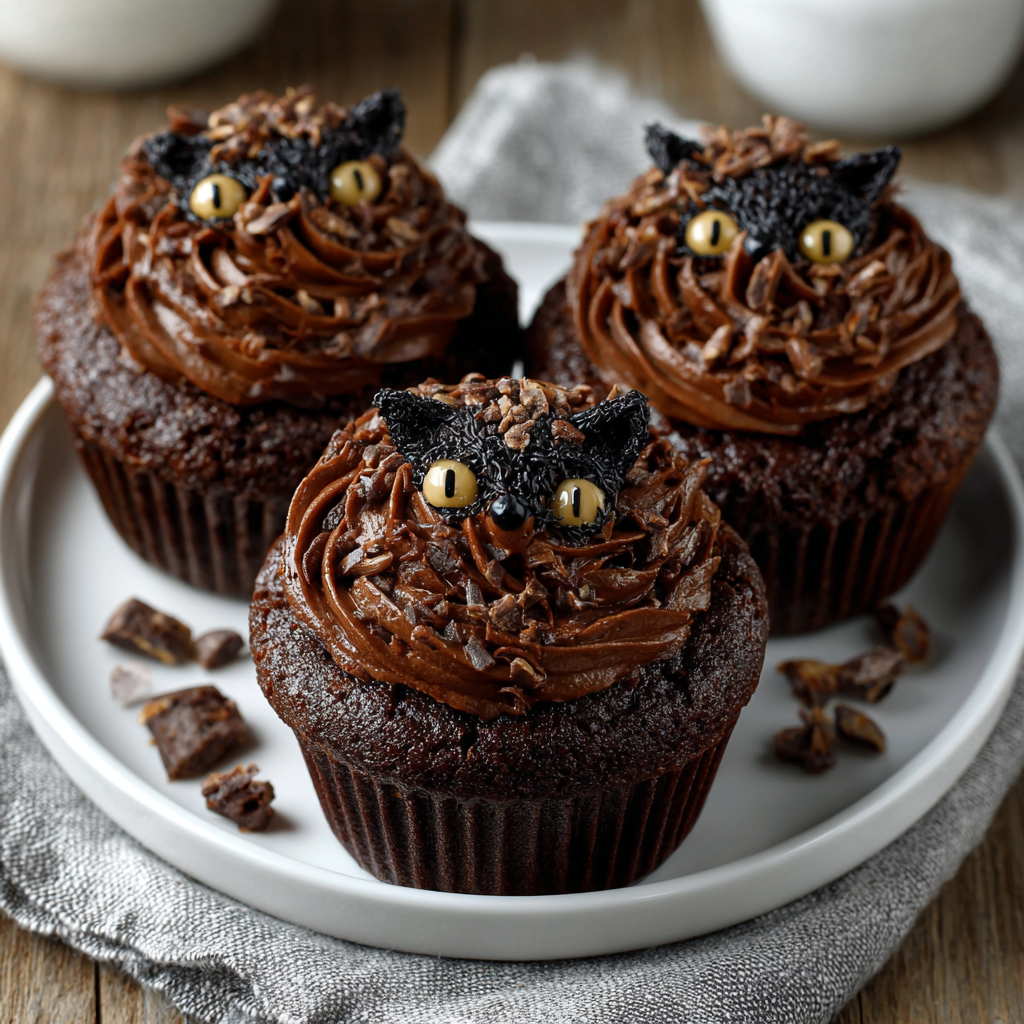 Keto Black Cat Cupcakes: A Spooky Treat for All!