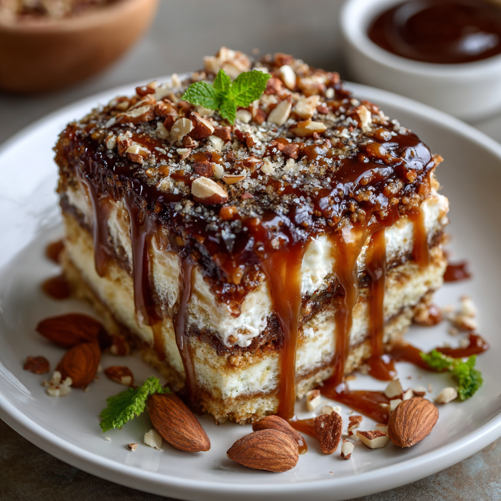 Keto Salted Caramel Tiramisu with Almond Flour Cake Recipe You’ll Love!