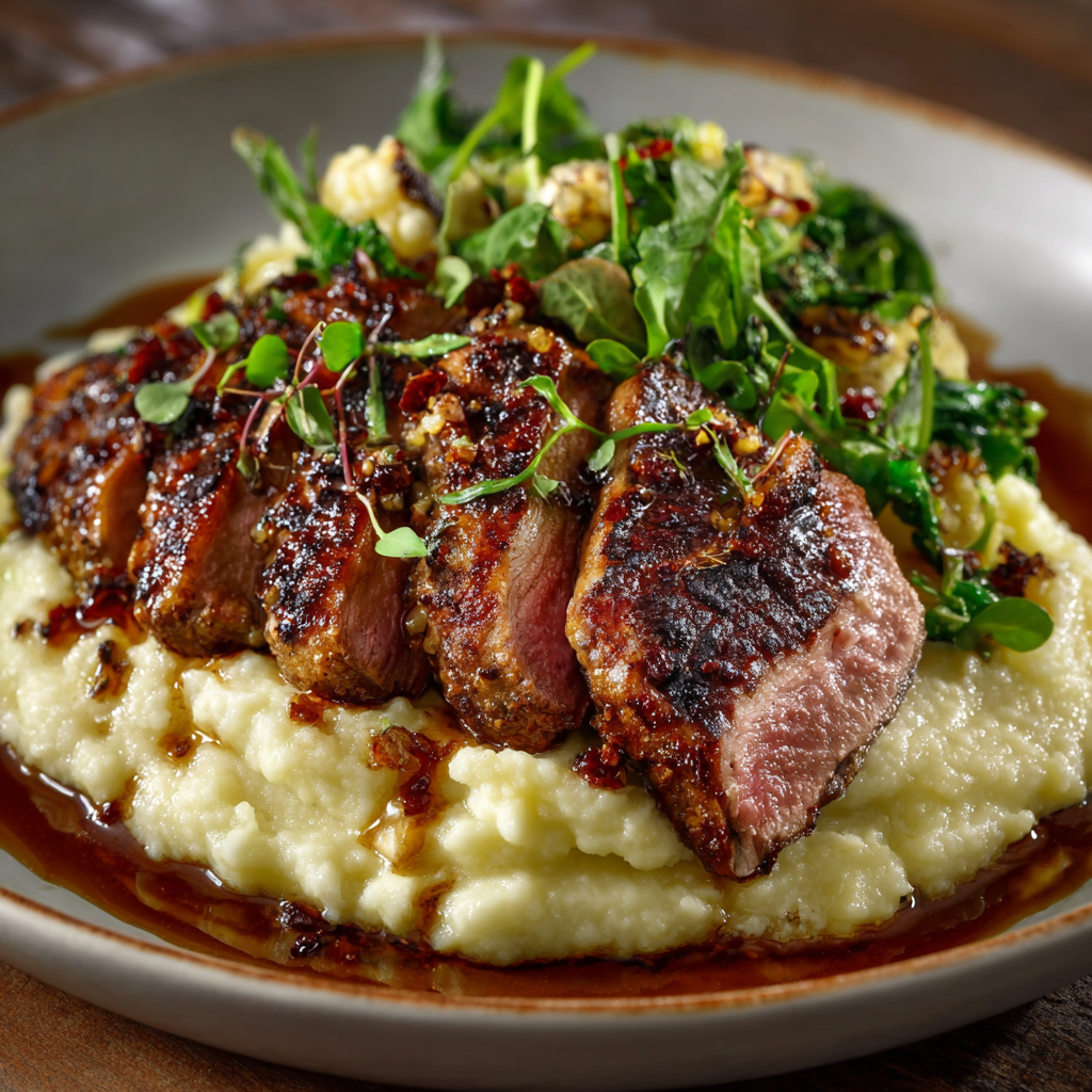 hichamtame Seared Duck Breast with Cauliflower Pure raw p 9a6bbeb4 c99f 48b6 8156 53e96cf07313 2