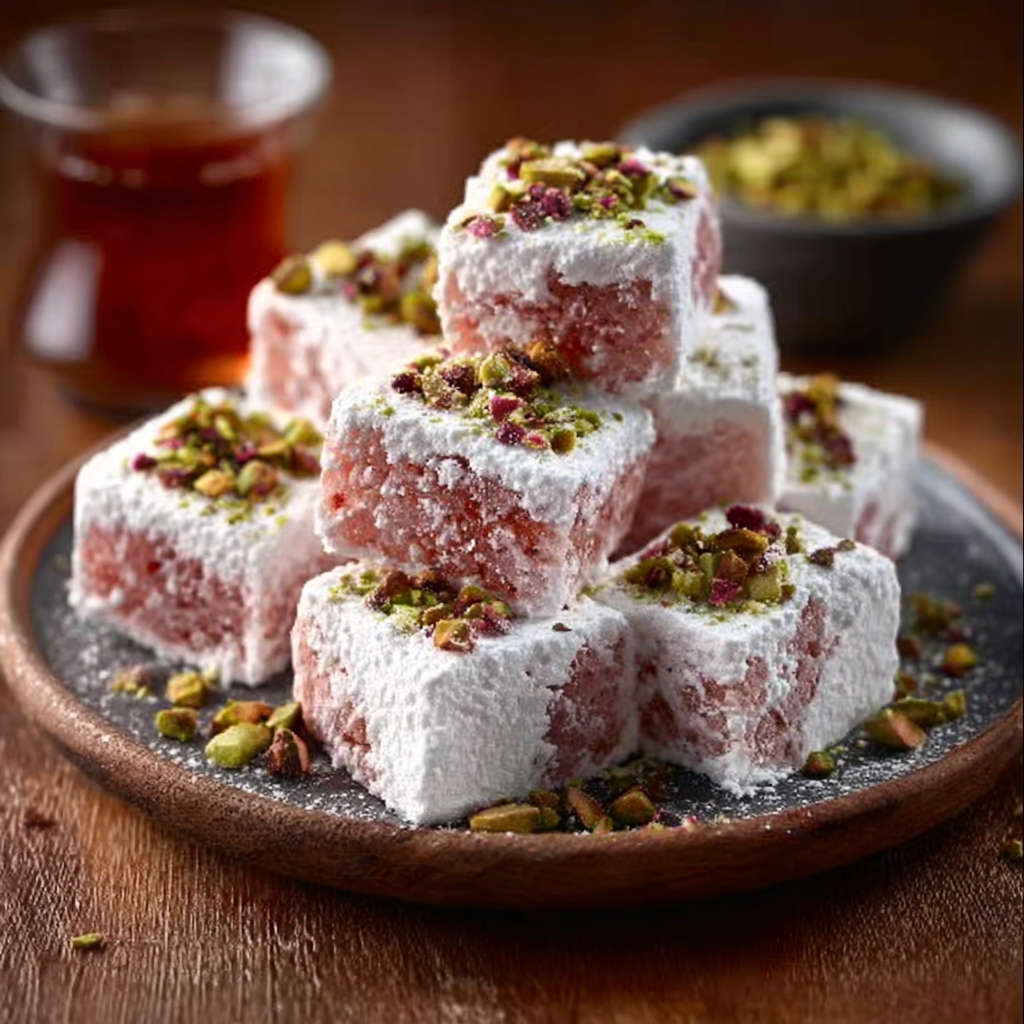 Low-Carb Turkish Delight with Pistachios and Rosewater: The Best Guilt-Free Dessert!