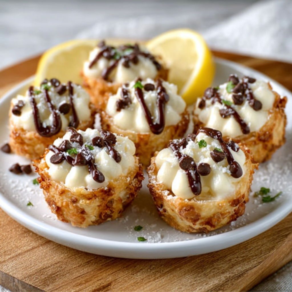 Keto Italian Ricotta & Lemon Cannoli Bites are irresistible!