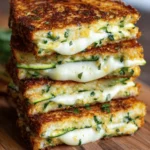 Zucchini Crusted Grilled Cheese Sandwiches First Image