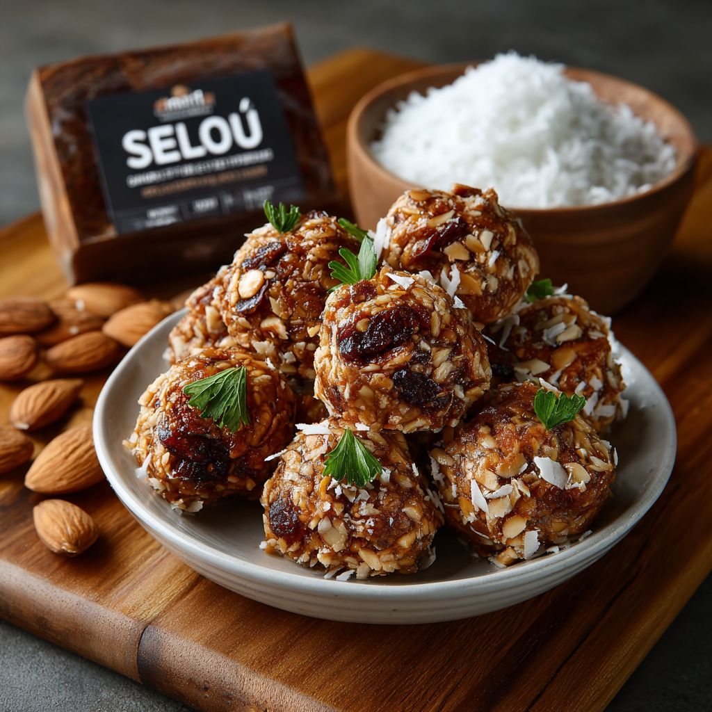 Almond & Coconut “Sellou” Energy Bites are irresistible!