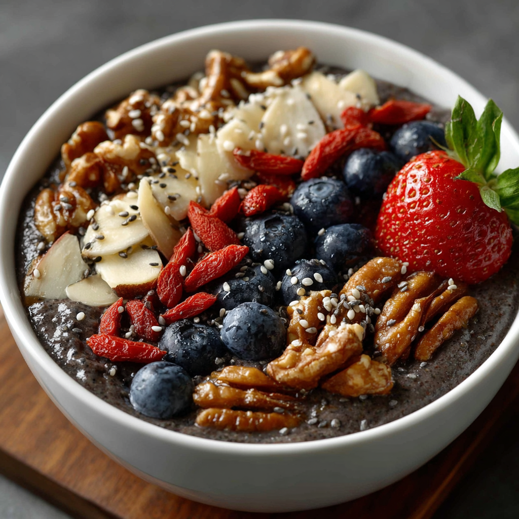 Black Sesame Keto Smoothie Bowl is a Delightful Treat!