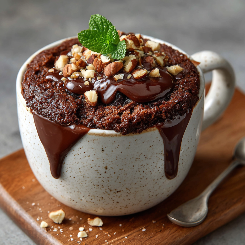 Chocolate Hazelnut Mug Cake: Indulge in Microwave Bliss!