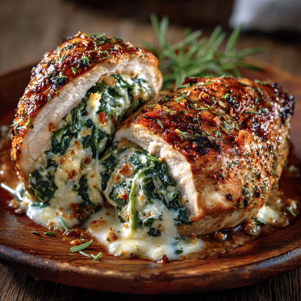 Creamy Spinach Stuffed Chicken Breast: A Delicious Delight!