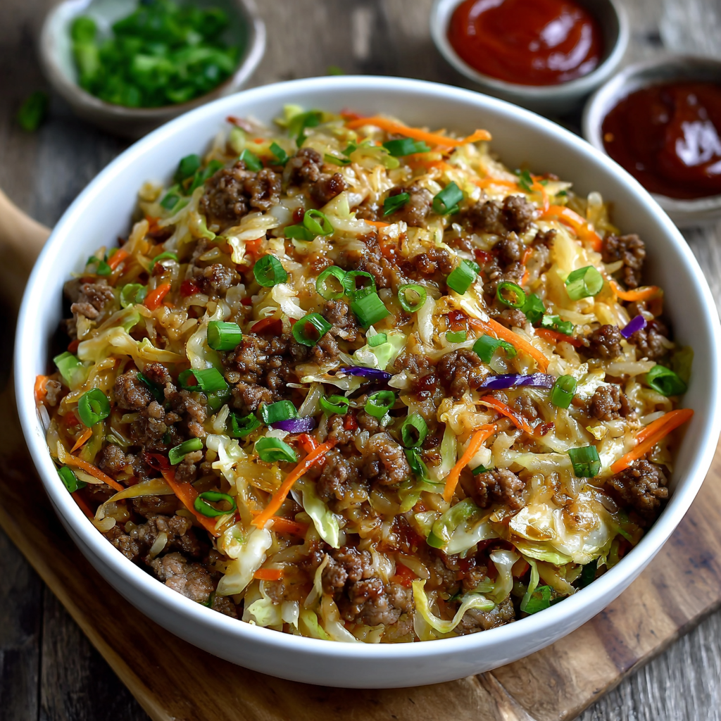 Easy Egg Roll in a Bowl: A Quick Savory Delight!