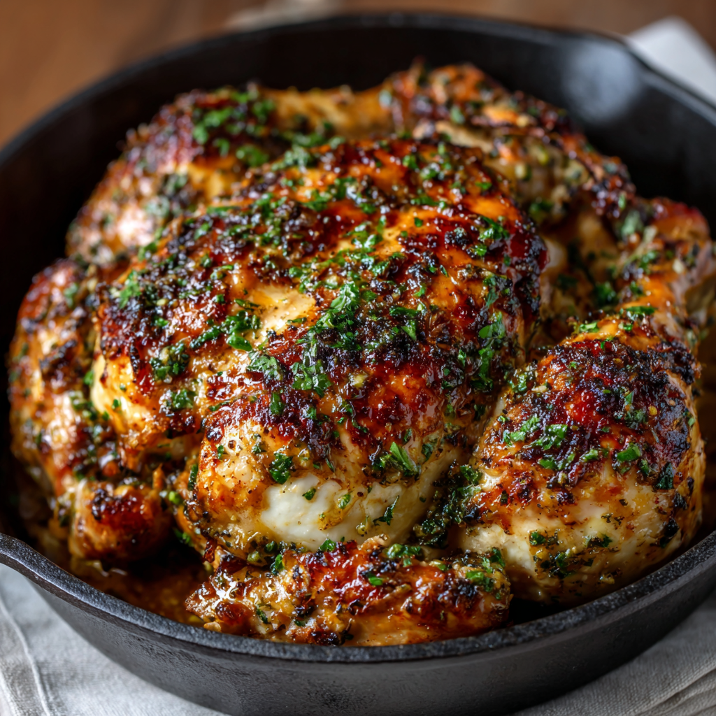 Garlic Butter Roast Chicken (Keto) Delivers Tasty Joy!