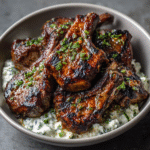 Ginger-Garlic Lamb Chops with Mint Yogurt