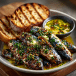Grilled Sardines with Chermoula Butter