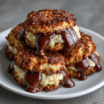 Keto Alfajor Cookies with Coconut Filling