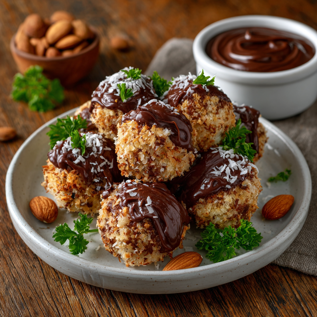 Keto Almond Tahini Truffles with Coconut are Blissful!