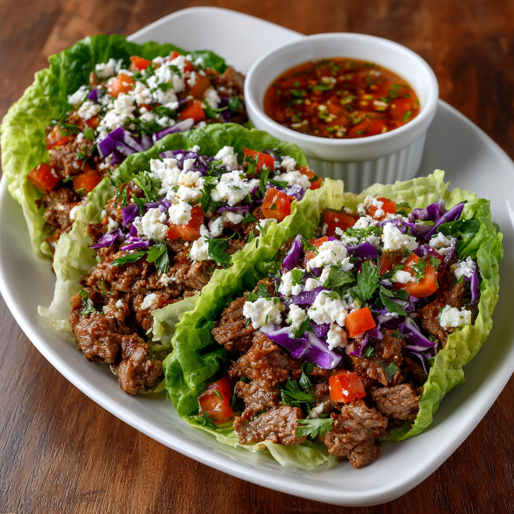 Keto Beef Shawarma Lettuce Wraps are a must-try!