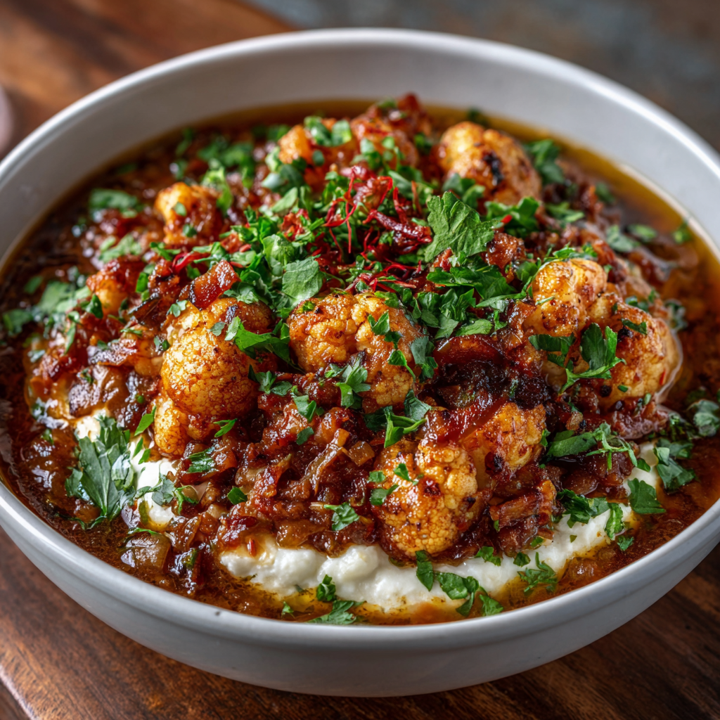 Keto Cauliflower Harira Stew with Spiced Ghee Awaits You!