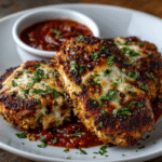 Keto Chicken Parmesan with Almond Flour Crust
