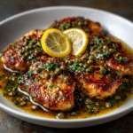 Keto Chicken Piccata with Lemon Caper Sauce