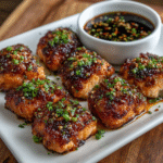 Keto Chili-Miso Salmon Bites